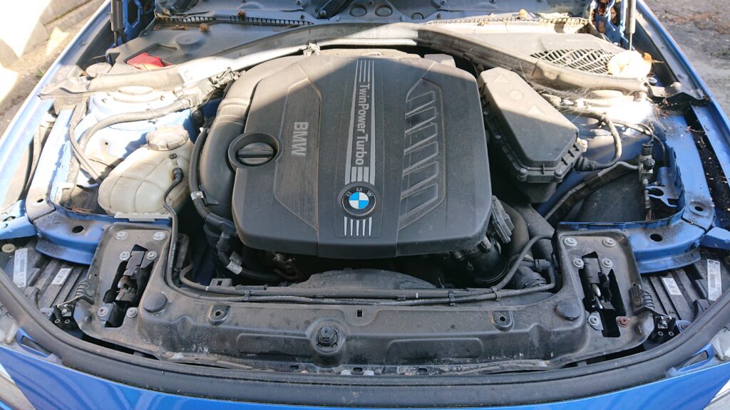 BMW dirty engine bay